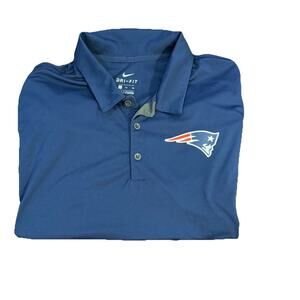 Nike Dri Fit XL Performance Golf New England Patriots Polo Active Golf Casual